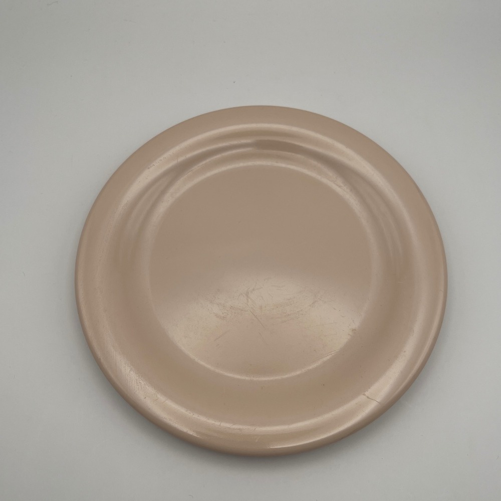 Tupperware Dessert Plate Pale‎ Pink Plastic Melamine Vintage 1990's